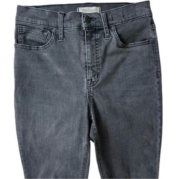 Madewell Women’s 9” Mid Rise Skinny Jeans In Black Size 27 Distressed, Bikercore - Picture 3 of 10